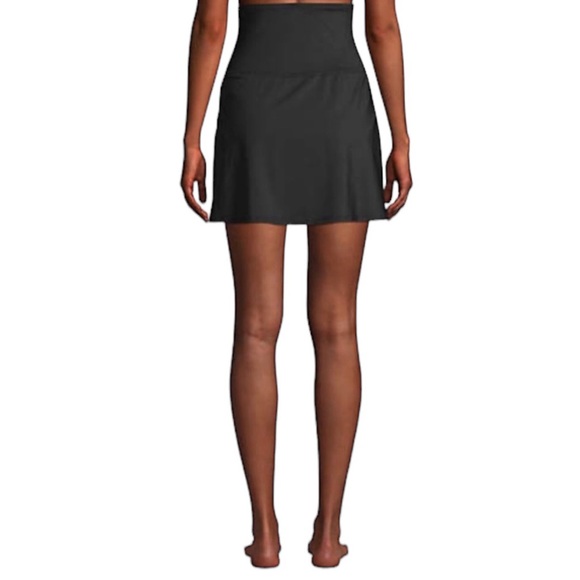 Lands’ End High Waist Tummy Control Swim Skirt Navy Blue Size 4 - Picture 2 of 11